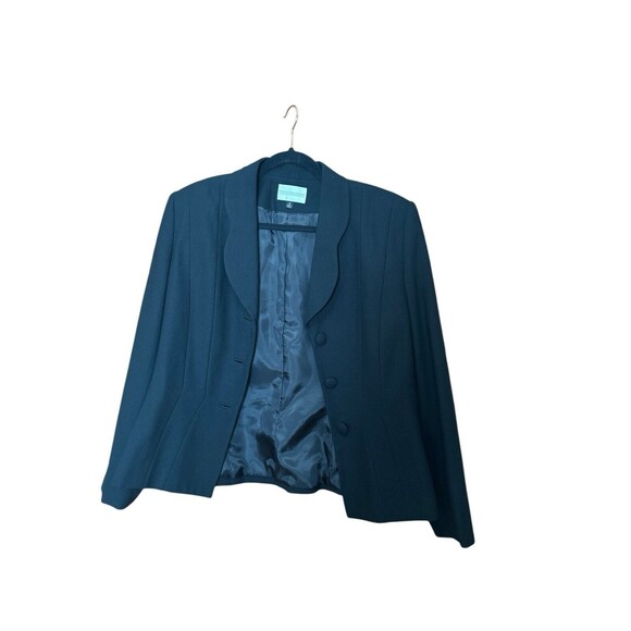 Preston & York Black Blazer 3 Button Suit‎ Coat Women’s Size 12 - Picture 1 of 16